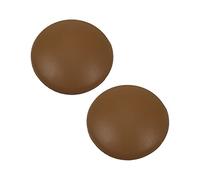 MroMax 1.57-inch Diameter Wall Protectors Self Adhesive Door Handle Bumper Guard Stopper Silicone Stop Brown 2pcs
