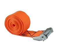 MroMax 1.97" Width x 13.12ft Length Lashing Straps Polypropylene Cam Buckle Lashing Straps 500Kg Load Cargo Tie Down Strap 50mm x 4m for Moving Cargo Orange Tone 1Pc