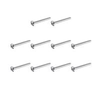 MroMax 10PCS M3x30mm Cross Head Machine Screws 304 Stainless Steel Full Thread Phillips Drive for Cabinet Drawer Knob Pull Handle
