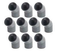 MroMax 10Pcs PVC Pipe Fitting 45 Degree Elbow 20mm Socket for Building Drainage Agricultural Irrigation Use Gray