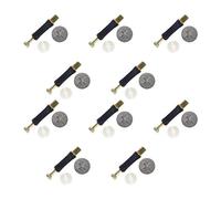MroMax 10Sets 3-in-1 Metal Furniture Connecting Kit 15mm OD Cam Fitting, 6x40mm Dowel Screws, 11mm OD Pre-Inserted Nut for Wardrobe Cabinet Drawer Dresser