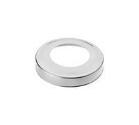 MroMax 1Pc Escutcheon Plate Cover Fit Pipe Dia 1.5" Stainless Steel Base Pipe Cover Flange Plates 38mm Hand Rail Plate Cover for Tube Ladder Handrail Post Plate Guardrail Silver Tone