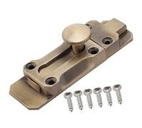 MroMax 1Pc Slide Barrel Bolt Latch, 3 Inch Antique Bronze Zinc Alloy Door Latch, Heavy Duty Gate Security Lock Latch for Doors and Windows