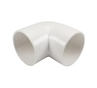 MroMax 1Pcs Pipe Fitting 75mm ID 90 Degree Elbow Water Tube Connector Support PVC Socket for Fix Hold Corresponding Pipes White