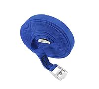 MroMax 1Pcs Premium Lashing Straps with Strong Cam Buckle 2.5cm x 7M Length Tie Down Strap for Carriers Moving Canoes Roof Racks Great Accessory Ratchet Battery Strap Marine Blue