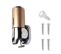 MroMax 1Pcs Soap Dispenser Wall Mount - ABS Chrome Plated Wall Mounted Soap Dispenser for Bathroom(Gold)