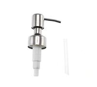 MroMax 1Pcs Soap Lotion Dispenser 25mm Modern 304 Stainless Steel Pumps Replacement for Your Home Bottles Bathroom Kitchen Marketplace Hotel Restaurant Type I Silver Tone