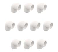 MroMax 20mm ID Slip 90 Degree PVC Pipe Fitting Elbow Coupling Connector 10pcs
