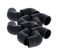 MroMax 20mm ID Slip 90 Degree PVC Pipe Fitting Elbow Coupling Connector gray 10 Pcs