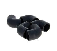 MroMax 20mm PVC Pipe Fitting Elbow, Conduit Fittings, 5pcs Elbow Pipe Connector Gray