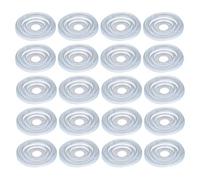 MroMax 20PCS Glass Table Top Bumpers 24mm/0.94" Diameter Soft Material Control The Movement of Glass Table Top Bumper for Table Glass Top Silica Gel Bumper Pads