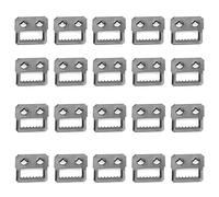 MroMax 20Pcs Hinge Sawtooth Picture Frame Hanging Black Hangers with Screws for Clock Paintings Artwork Hook Photos