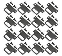 MroMax 20Pcs Single Side Black T Sawtooth Picture Frame Hanging Hangers with Screws for Clock Paintings Artwork Hook Photos