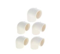 MroMax 25mm ID Slip 90 Degree PVC Pipe Fitting Elbow Coupling Connector 5pcs