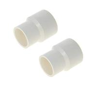 MroMax 25mm x 20mm Reducing Coupling Hub PVC Pipe Fitting Adapter Connector White 40*32mm 2Pcs White