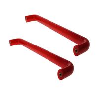 MroMax 2Pcs Door Pulls M8x320mm Plastic Kitchen Cupboard Oval Handle for Household Cabinet Cupboard Drawer Door Red