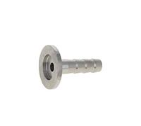 MroMax 304 Stainless Steel KF16 Flange to 10mm Rubber Hose Barb Adapter for Vacuum Silver Tone 1pcs