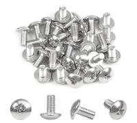 MroMax 30PCS M4x8mm Cross Head Machine Screws for Cabinet Drawer Knob Pull Handle 304 Stainless Steel Phillips Drive