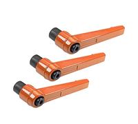 MroMax 3Pcs M8 Clamping Lever Handle Aluminum Alloy Female Thread Adjustable Handle Lathe Machine Knob for Machinery, Woodworking and Industry Equipment