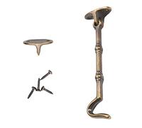 MroMax 4" Cabin Hooks Eye Latch Door Gate Swivel Window Brass Hook with Mounting Screws Antique Bronze 1pcs