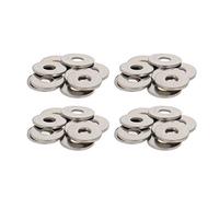 MroMax 4mm x 12mm x 1mm Flat Washer for 304 Stainless Steel Screw Bolt Metallic Silver 100Pcs