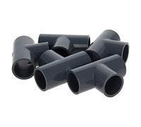 MroMax 5Pcs Pipe Fitting 20mm ID 3 Way Elbow Water Tube Connector Support PVC Socket for Home Fix Hold Corresponding Pipes