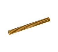 MroMax 6mm OD 60mm Long Spiral Stamping Light Load Compression Mould Die Spring Yellow 1PCS