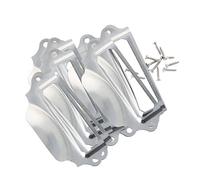 MroMax 90x41mm Label Holder Pull Handles, Vintage Iron Label Frame Drawer Knobs for Cabinet Cupboard, Silver Tone 10pcs with Screws