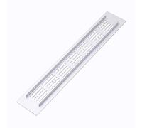 MroMax Air Vent Grille for Wardrobe Shoes Cabinet Sink Kitchen Stove Bathroom Door Aluminum Alloy Rectangle Ventilation 50mmx300mm 1pcs