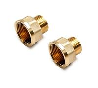 MroMax Brass Threaded Pipe Fitting-1" PT Male X 3/4 PT Female Hex Bushing Adapter for Connecting Pipes with Different End Sizes 2Pcs