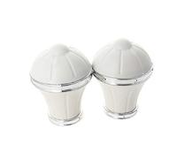 MroMax Curtain Rod Cap Finials Plastic Vintage for 28mm Dia Rod creamy-white 80mm 4 Pcs