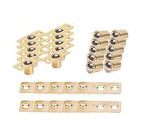 MroMax Door Cabinet Closet Drawer 8mm Shaft Dia Brass Ball Catch Latch Catcher 10pcs