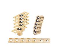 MroMax Door Cabinet Closet Drawer 8mm Shaft Dia Brass Ball Catch Latch Catcher 5pcs