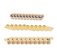 MroMax Door Cabinet Closet Drawer 9.5mm Shaft Dia Brass Ball Catch Latch Catcher 10pcs
