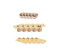 MroMax Door Cabinet Closet Drawer 9.5mm Shaft Dia Brass Ball Catch Latch Catcher 5pcs