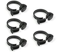 MroMax Double Snap Grip Nylon Hose Clamps-28.2mm-31.1mm/1.11"-1.22" Adjustable Ratcheting Hose Clamp for Connecting, Fastening, Sealing Hoses and Other Tubular Objects Black 5Pcs