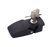 MroMax Electric Cabinet Hasp Lock 76mm /2.99" Long Zinc Alloy Chrome Finish w Keys DKS black 1pcs