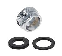 MroMax Faucet Adapter 20mm Male Thread to 22mm Male Thread Copper Connector Electroplating Faucet Accessories 1pcs