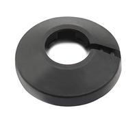 MroMax Fit 0.79" Outer Diameter Flange Water Pipe Cover Decoration Black Pipe Cover Radiator PP Plastic 20mm Escutcheon Collar for Wall Pipe Tube Decoration 1Pc