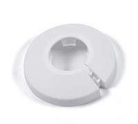 MroMax Fit 0.79" Outer Diameter Flange Water Pipe Cover Decoration White Pipe Cover Radiator PP Plastic 20mm Escutcheon Collar for Wall Pipe Tube Decoration 1Pc