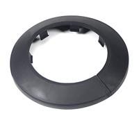 MroMax Fit 2.48" Outer Diameter Flange Water Pipe Cover Decoration Black Pipe Cover Radiator PP Plastic 63mm Escutcheon Collar for Wall Pipe Tube Decoration 1Pc