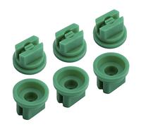 MroMax Flat Fan Spray Tip, 110 Degree Plastic Nozzle 0.15 mm Orifice size for Agricultural Equipment Spray Cleaning, Cooling, Dedusting 12Pcs(Green)