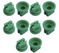 MroMax Flat Fan Spray Tip, 110 Degree Plastic Nozzle 0.15mm Aperture for Backpack Sprayer, Garden Spray, Agricultural Greenhouse Spray Equipment 10Pcs(Green)