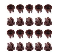 MroMax Flat Fan Spray Tip, 110 Degree Plastic Nozzle 0.5mm Orifice size for Agricultural Equipment Spray Cleaning, Cooling, Dedusting 20Pcs(Brown)
