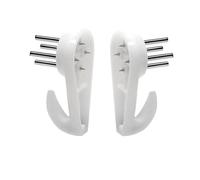 MroMax Hardwall Hanger for Hardware, Fasteners & Hooks Wall Mount Non-Mark Hook Picture Photo Frame Hangers, 30x15mm 20Pcs