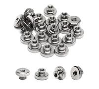 MroMax Knurled Thumb Nuts 20pcs M3 Thread Round Knobs Zinc Plating Commonly Use for 3D Printers Parts