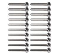 MroMax M2.5 x 25mm Machine Screws Pan Phillips Cross Head Screw 304 Stainless Steel Fasteners Bolts Silver Gray 30Pcs