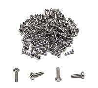 MroMax M2.5x8 Machine Screws Pan Phillips Cross Head Screw 304 Stainless Steel Fasteners Bolts 100Pcs