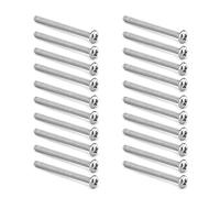 MroMax M2 x 20mm Machine Screws Pan Phillips Cross Head Screw 304 Stainless Steel Fasteners Bolts Silver Gray 30Pcs