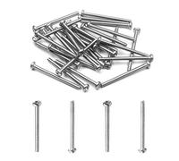 MroMax M2 x 25mm Machine Screws Pan Phillips Cross Head Screw 304 Stainless Steel Fasteners Bolts Silver Gray 30Pcs
